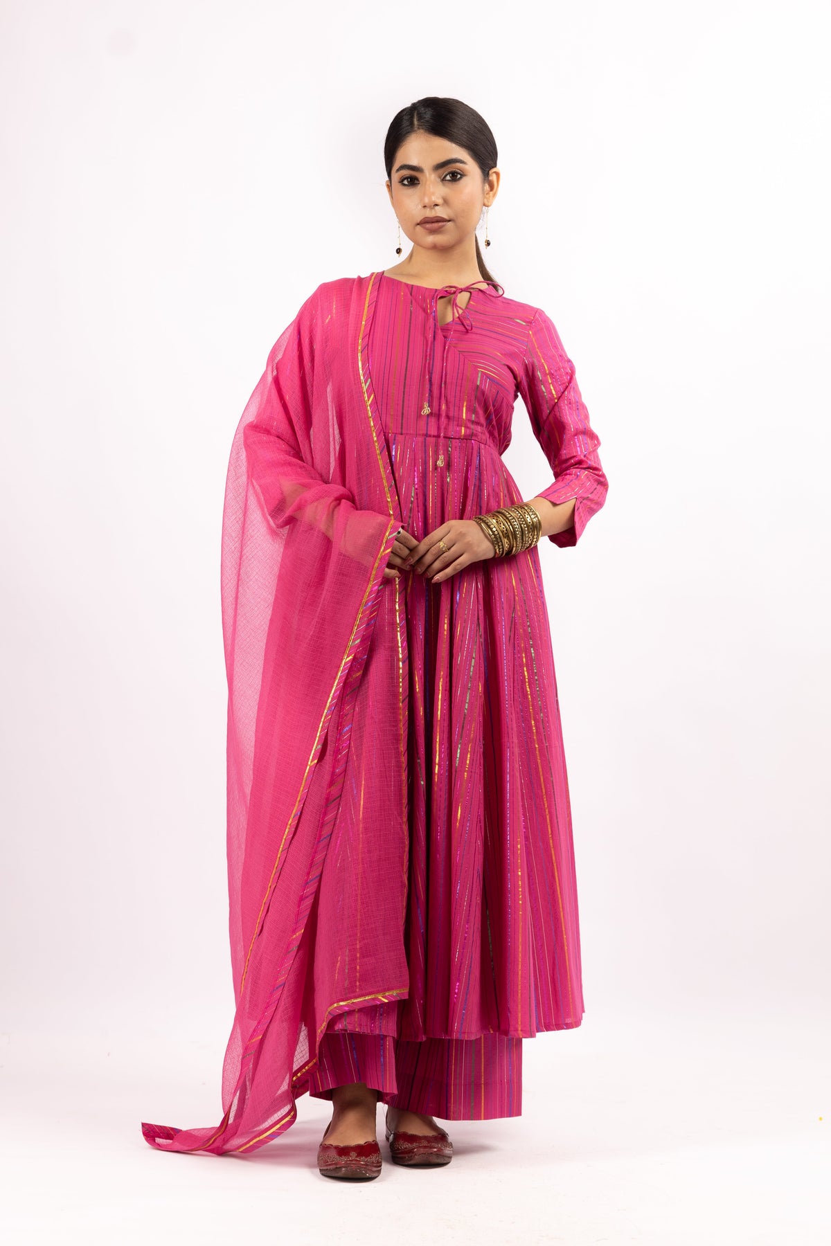 RANGIRA PINK ANARKALI SET OF 3