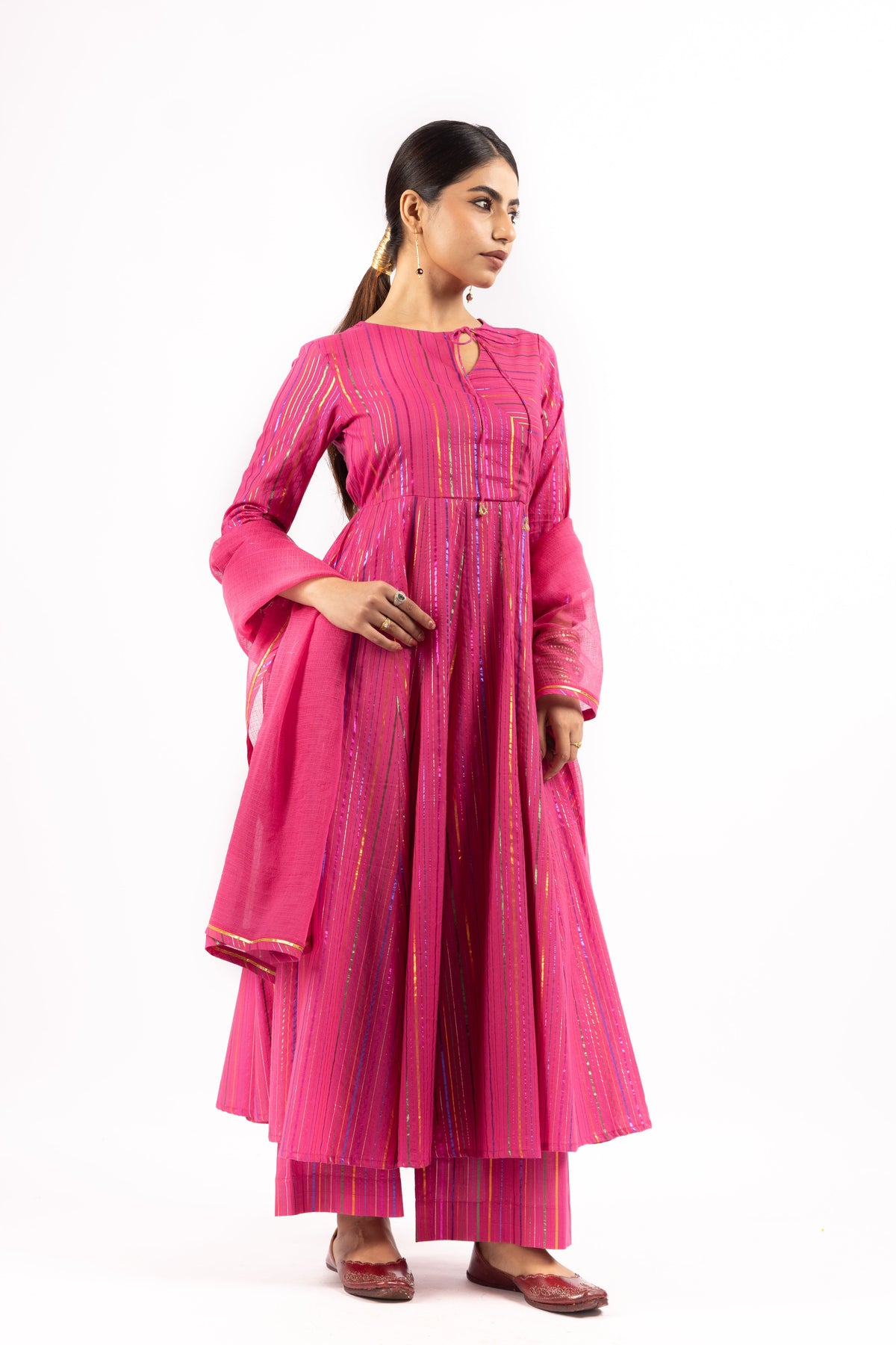 RANGIRA PINK ANARKALI SET OF 3