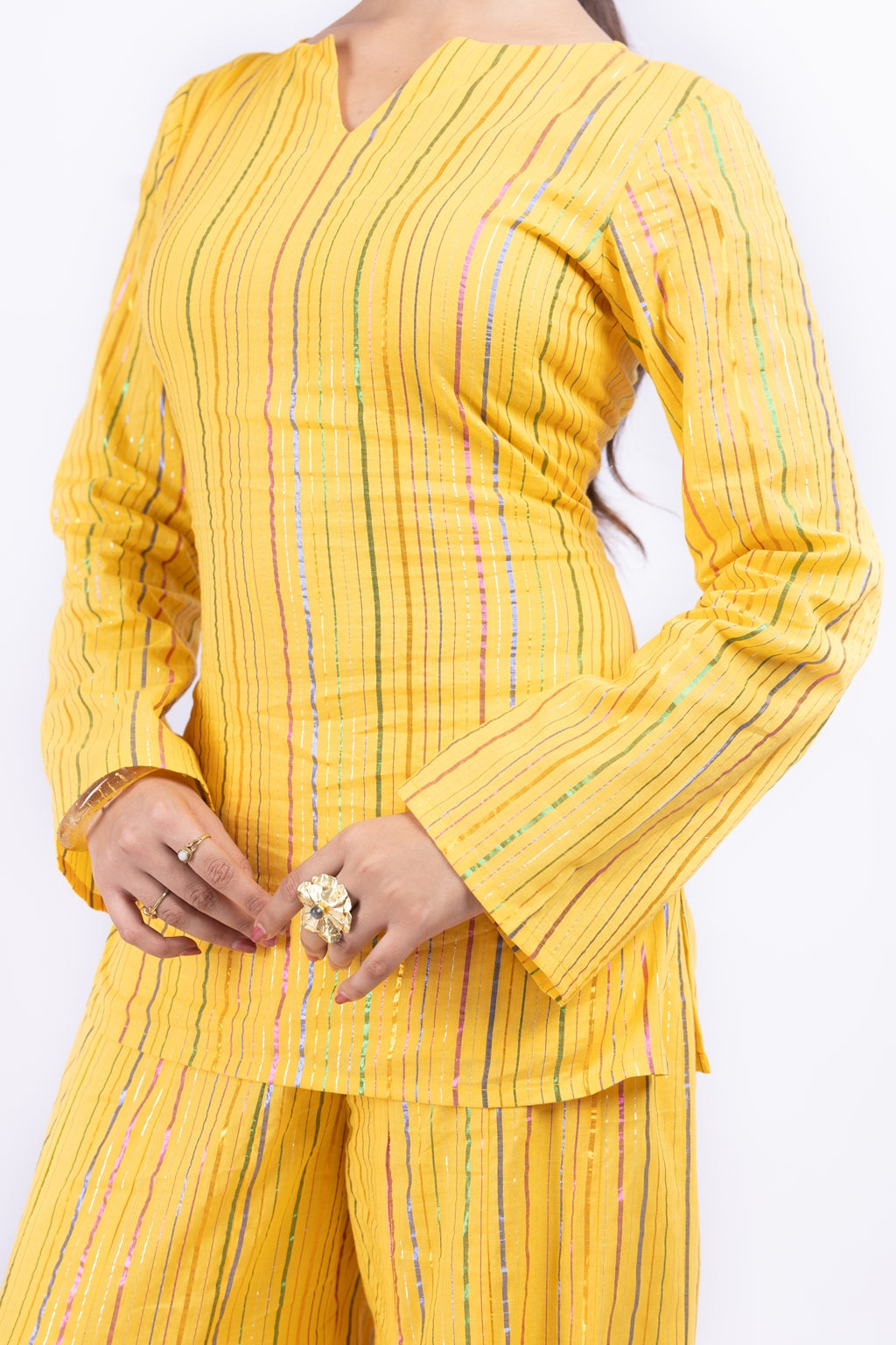 ROSHANI YELLOW CO-ORD SET OF 2