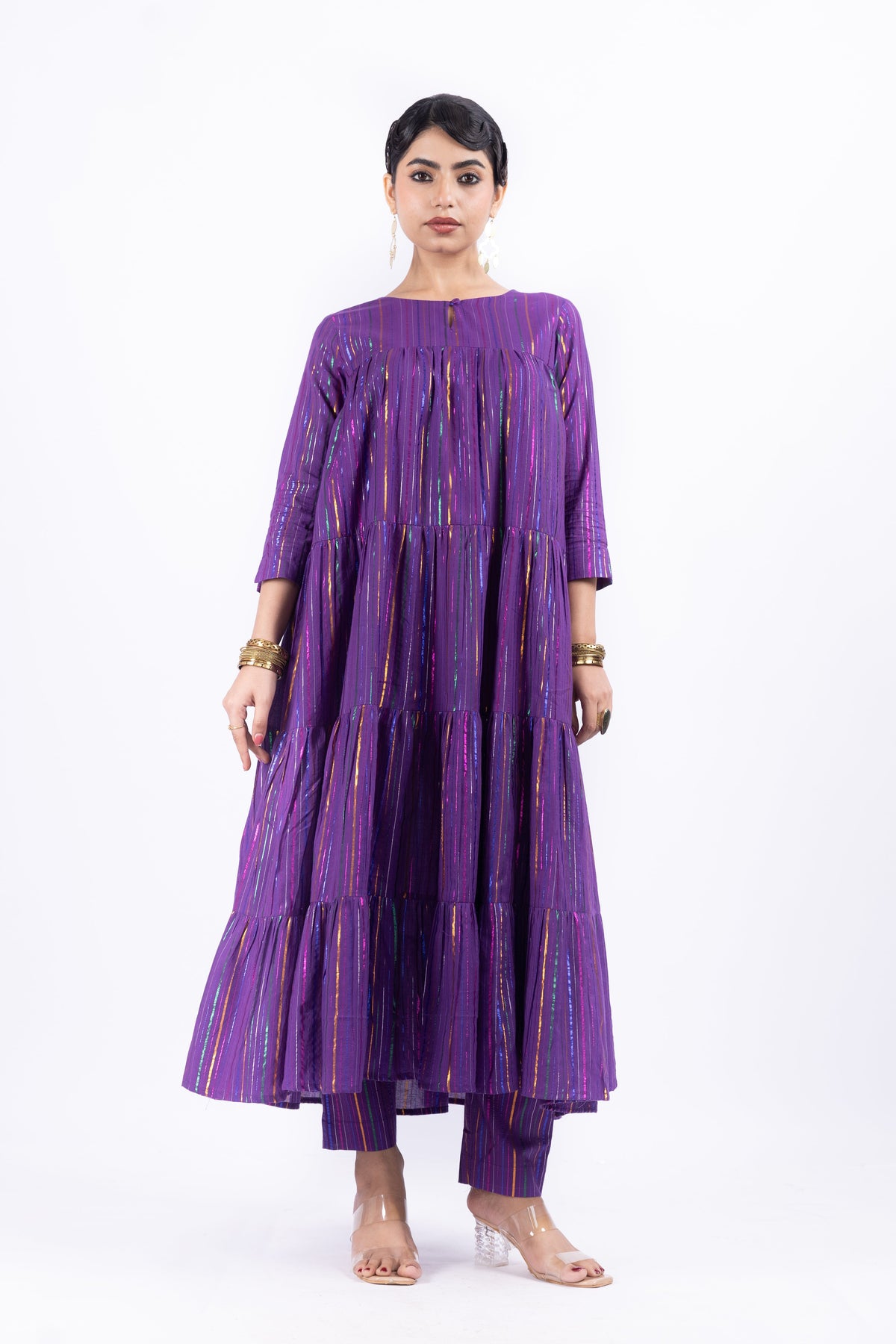 JALSA PURPLE CO-ORD SET OF 2