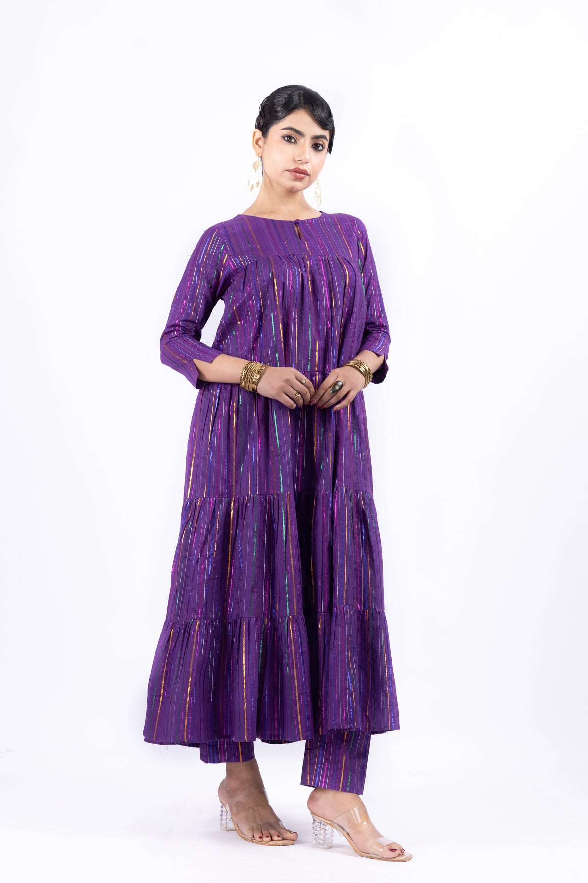 JALSA PURPLE CO-ORD SET OF 2