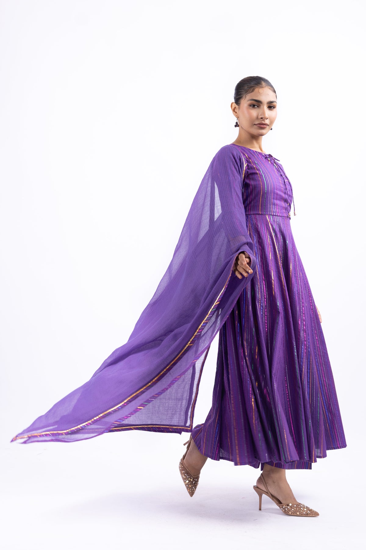 RANGIRA PURPLE ANARKALI SET OF 3