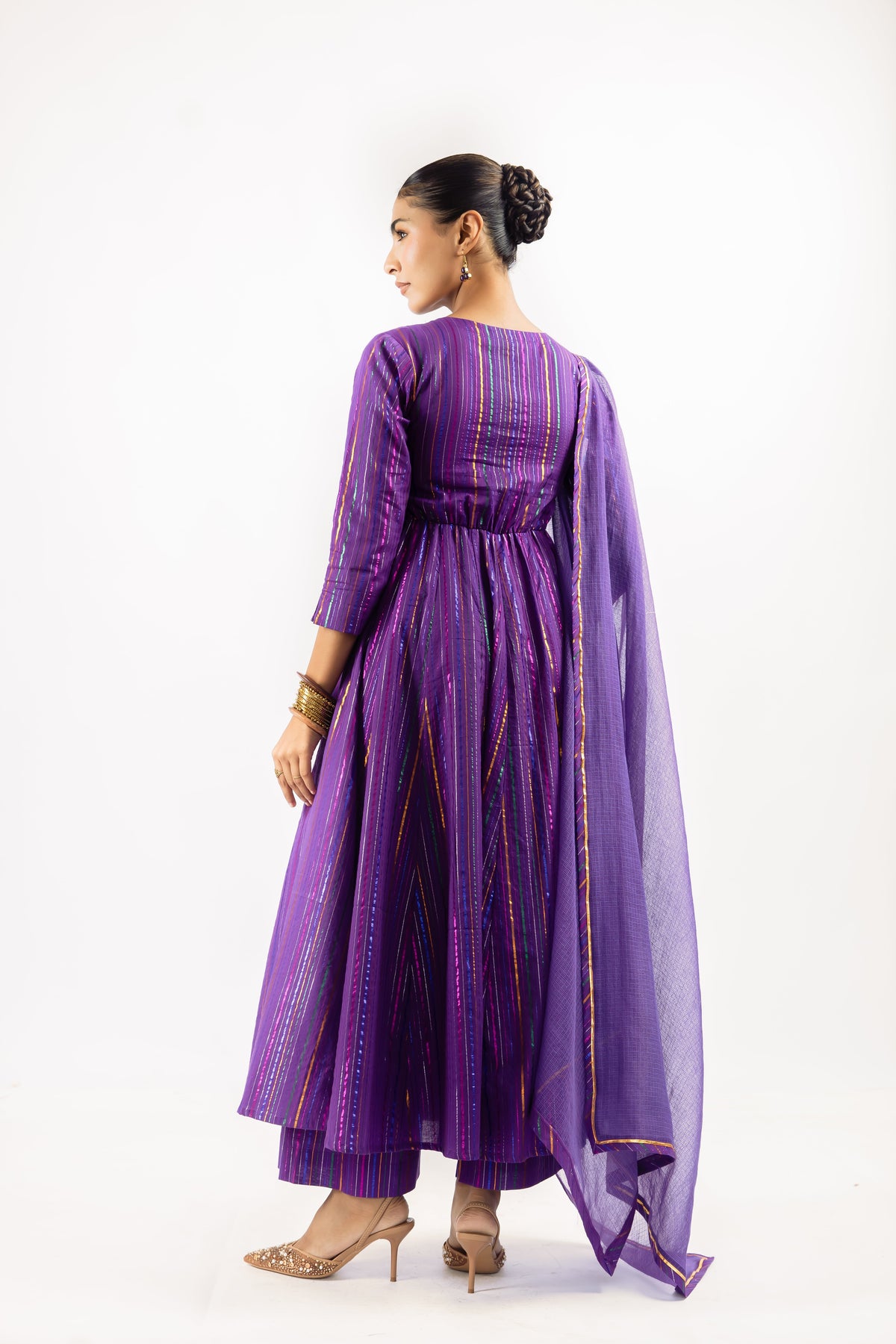 RANGIRA PURPLE ANARKALI SET OF 3