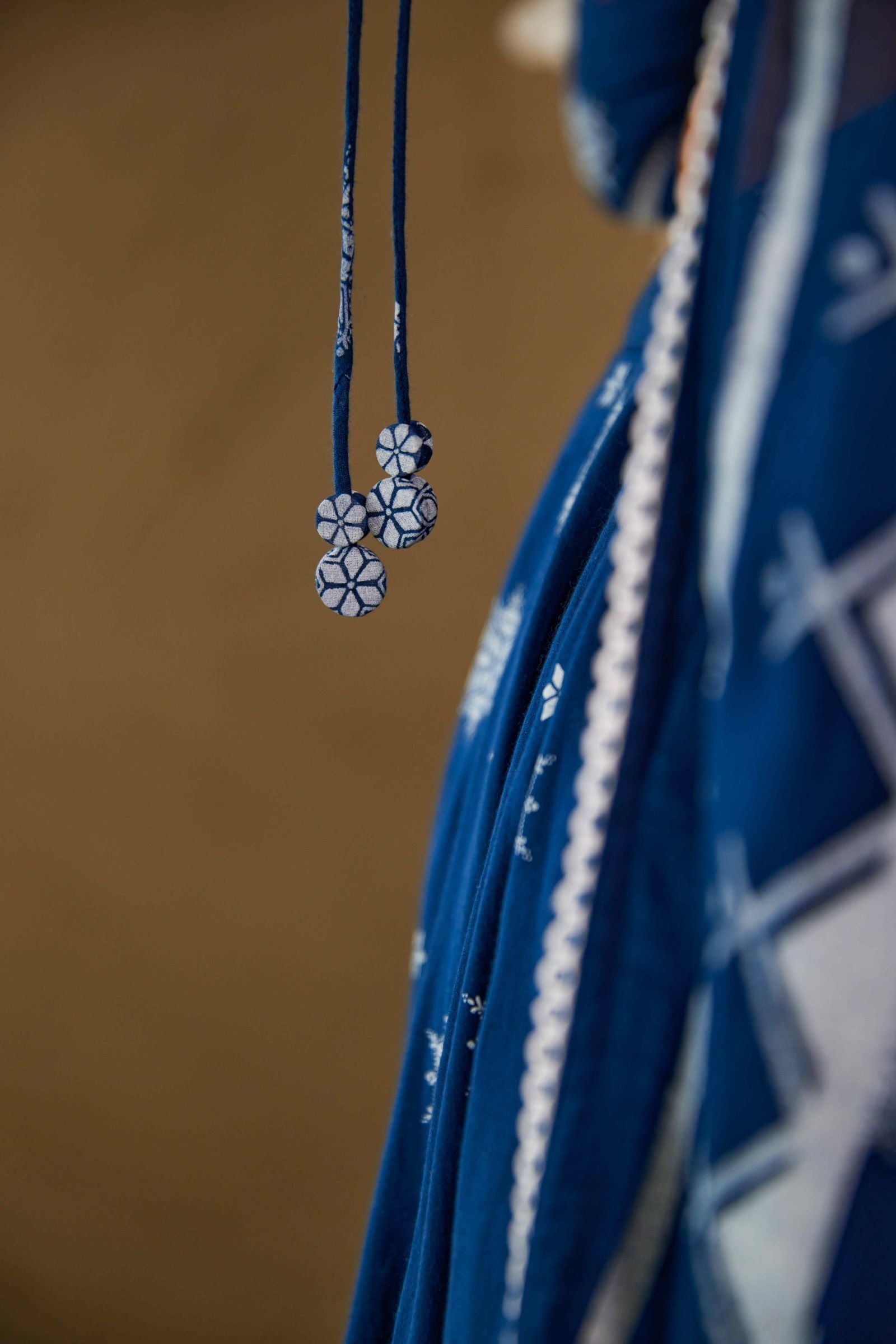 Phool Blue Cotton Lightweight Lehenga Choli Set